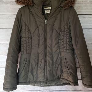Green winter jacket